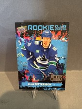 Upper Deck 2025-26 Series 2 Rookie Class Elias Pettersson RC-16 Canucks NHL Card. rookie card picture