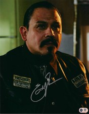 EMILIO RIVERA SIGNED SONS OF ANARCHY MAYANS 14x11 PHOTO (ACG CERT AG16723)