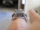 STS MUONIONALUSTA METEORITE GARNET STERLING RING — photo 3