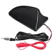 Shark Fin Amplified Car Radio Antenna, Universal Roof Mount FM AM Antenna wit...