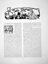 Antique Old Print Saleroom Pictures Books Silver Objets D'ArtPages 1905