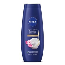 NIVEA Nourishing Botanical Blossom Body Wash with Nourishing Serum, 20 Fl Oz