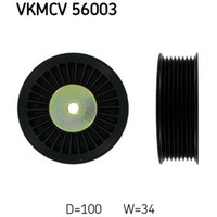 SKF Umlenk-/FüHrungsrolle Keilrippenriemen Vkmcv 56003