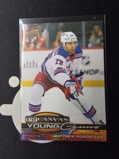 Matthew Robertson Young Guns Canvas 2025-26 Upper Deck Series 1 Rangers