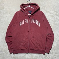 Vintage Polo Jeans Company Full Zip Hoodie Woman  s L Spell Out Preppy 90s Y2K