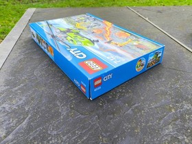 LEGO CITY 60123 SUPPLY HELICOPTER VOLCANO EMPTY BOX EMPTY VGC