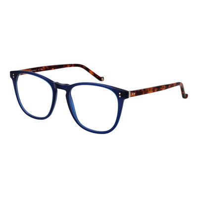 Hackett Bespoke HEB291 608 Designer Herrenbrille Blau Rund 52 mm