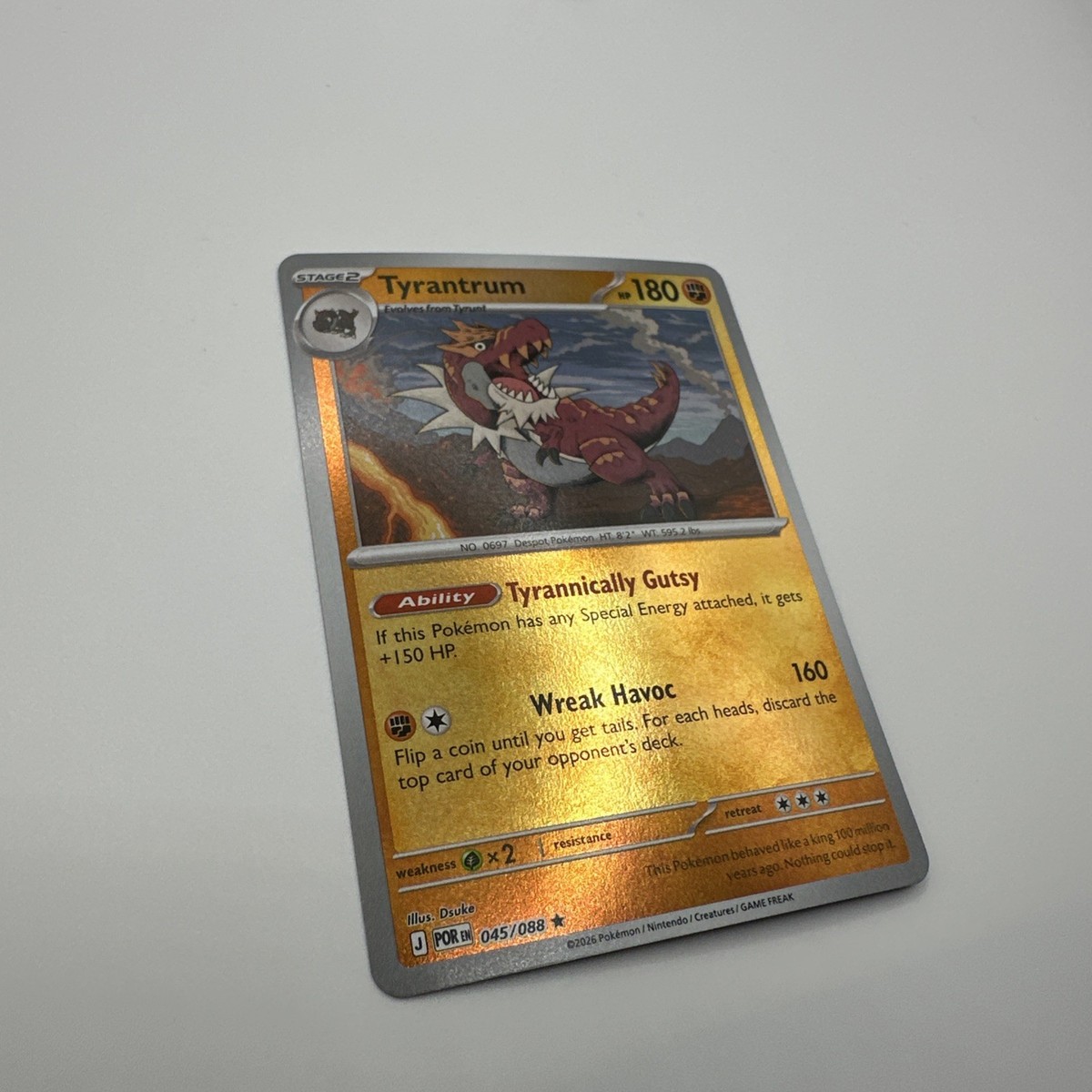 Tyrantrum 045/088 - Reverse Holo - Pokémon TCG: Perfect Order