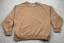 FP Movement Free People Sweatshirt Women Large Brown All Star Crewneck OverSize