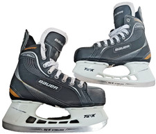 BAUER SUPREME ONE20 YOUTH ICE HOCKEY SKATES TUUK BLADES SIZE 4 VERY NICE  