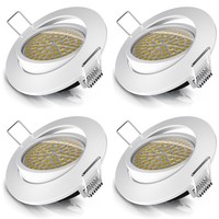 4X Brandson Led Einbaustrahler Schwenkbar Dimmbar Einbauleuchte Einbauspot 5W A+