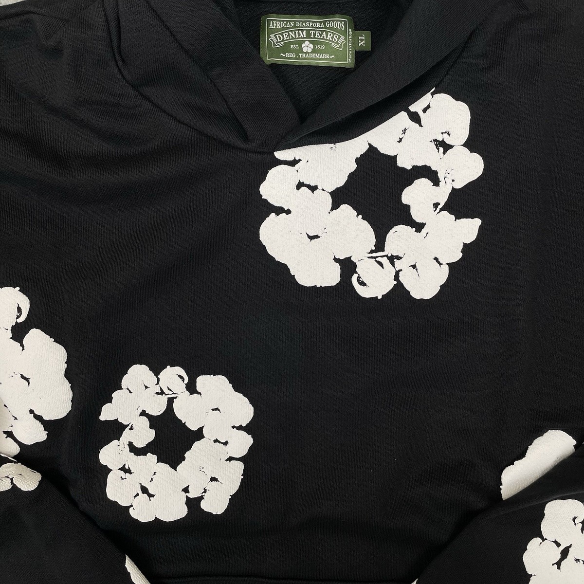 Denim Tears Hoodie Size XL Black - Authentic | eBay