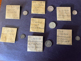 Vintage Silver Canadian Coins Collectible coins