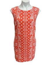 Lilly Pulitzer Edita Shift Dress Flamingo Feather Harbour View Engineered - Size