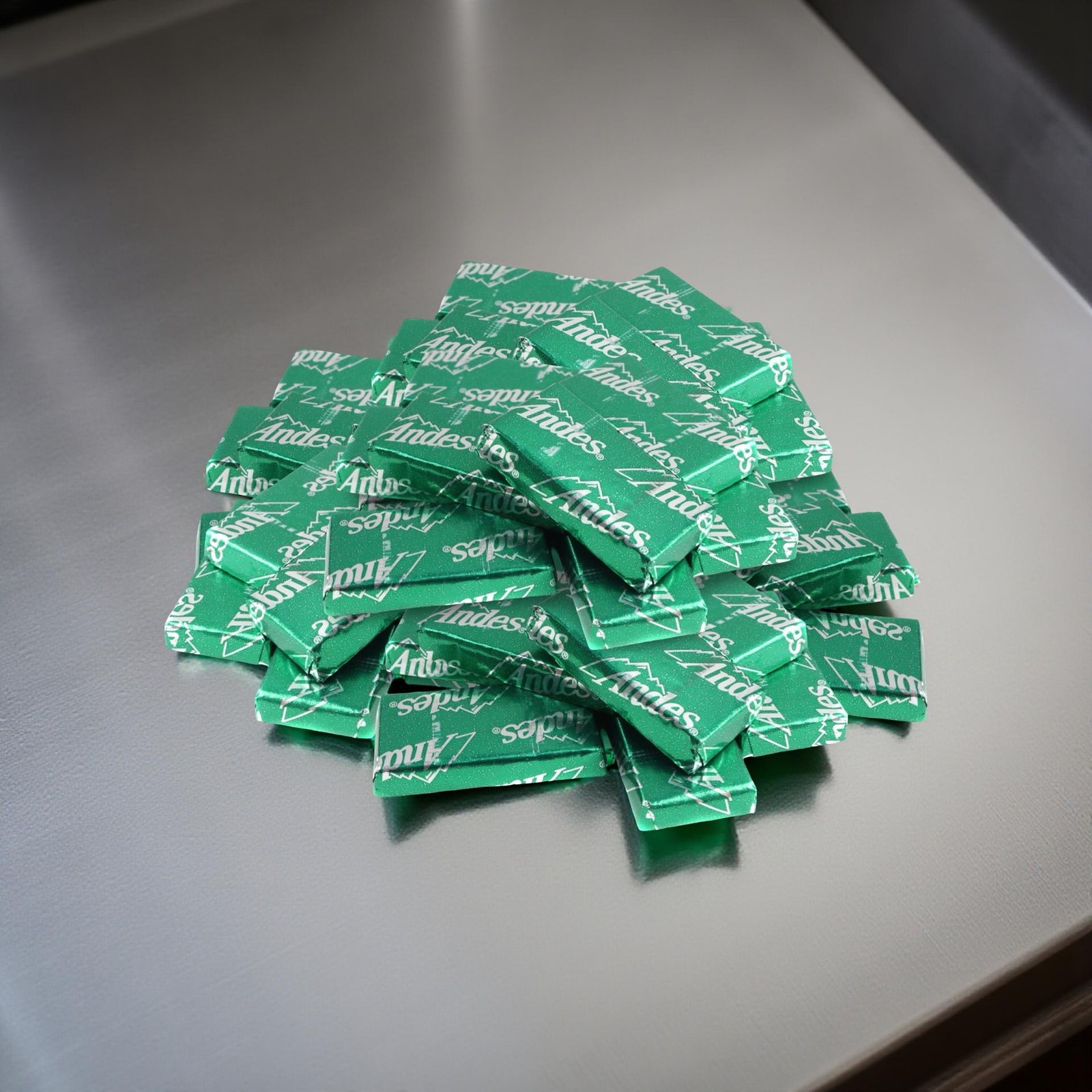 Andes Creme de Menthe Smooth Mint Chocolates, Wrapped Bulk 2 lb.