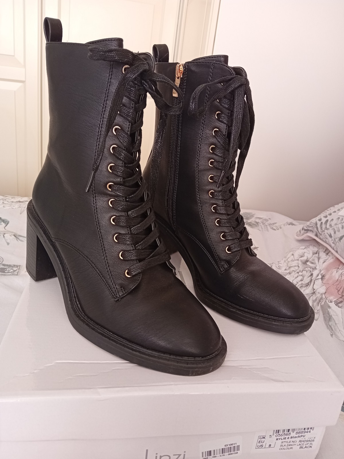 Women's Boots With Side Zip Size 6 RRP £45 Linzi From Next