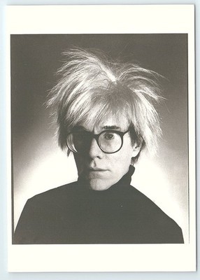 Postcard Andy Warhol 1986 For Andy Who Taught Me How To See by Christopher Makos