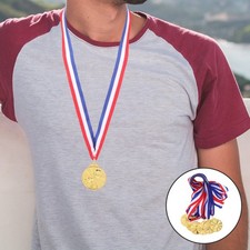 6pcs Soccer Medals Kids School Contest Rewards Metal Football Award Medals for