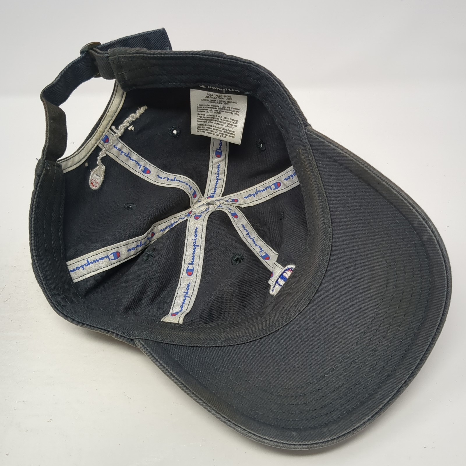 Champion Slideback Hat Gray Solid One Size Embroi… - image 7