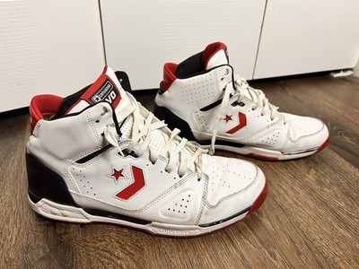 Size 13 - Converse Men s Drop Step Red White Basketball High Top Shoes