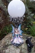 567  INTROUVABLE LUMINAIRE LAMPE FIGURINE FEE ELFE HEROIC FAIRY FANTASY GM 36 CM