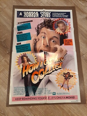 HOW I GOT INTO COLLEGE Original Theatrical Movie Poster 1989 27x40
