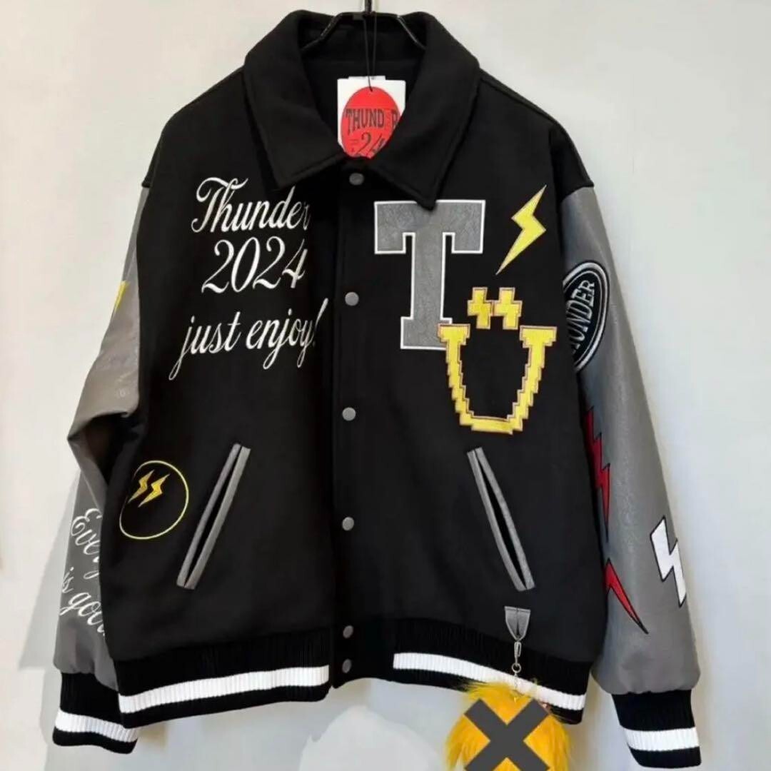 アイドル ATEEZ [THUNDER] VARSITY JACKET ATEEZ THUNDER POP UP STORE VARSITY JACKET | eBay