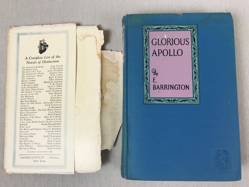 1925 Glorious Apollo by E Barrington HC w/DJ Antique Book - Picture 4 of 16