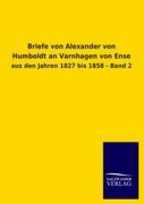 Thumbnail - Salzwasser-verlag Gmbh | Briefe Von Alexander Von Humboldt An