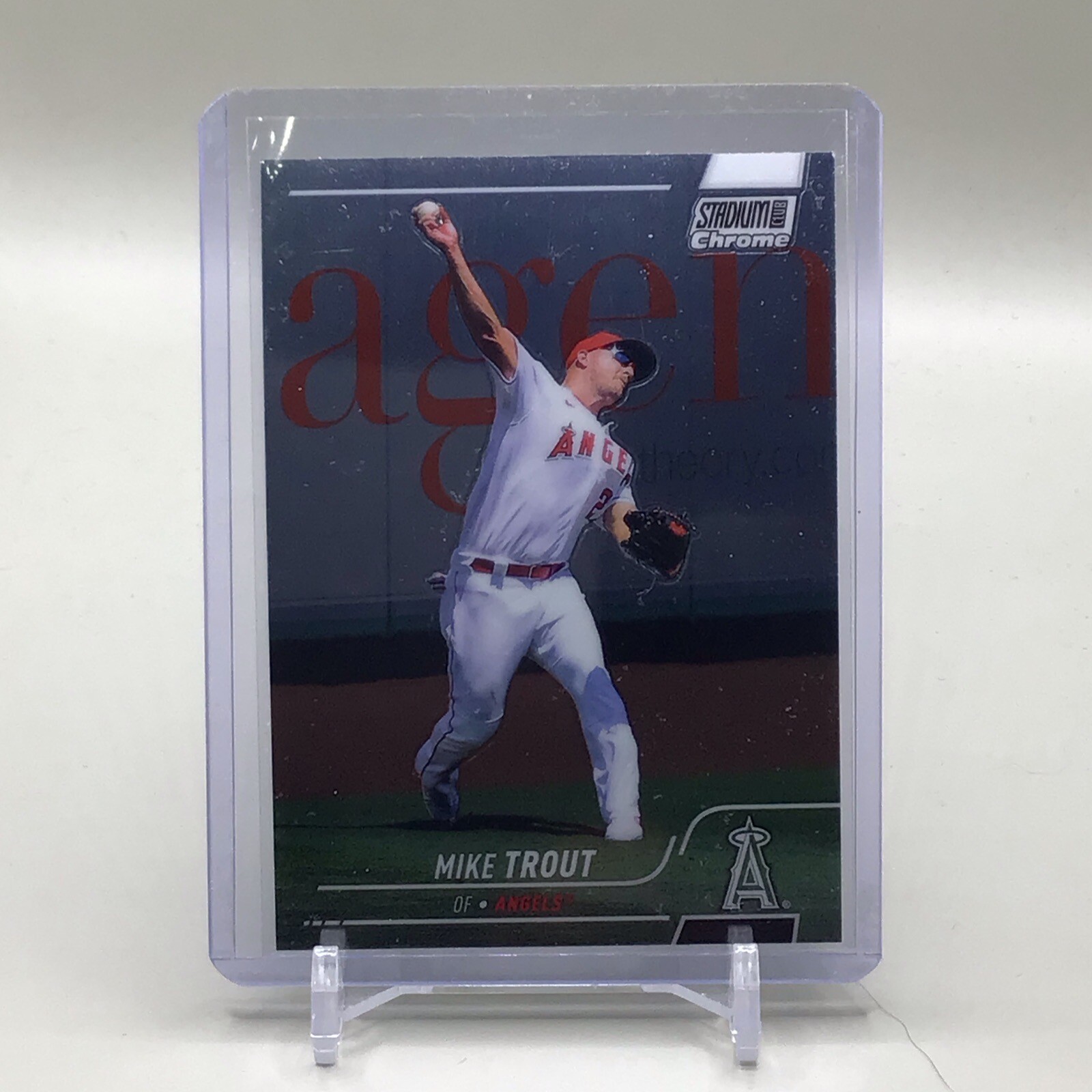 2022 topps stadium club chrome mike trout #200