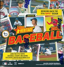 2023 Topps Heritage Baseball Factory Sealed Mega Box