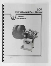 Winona Van Norman Model 204 Brake Lathe Manual