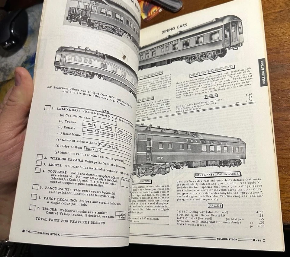 Catálogo libro de referencia de modelismo ferroviario edición 1964 Walthers escala HO Foto 4 de 4