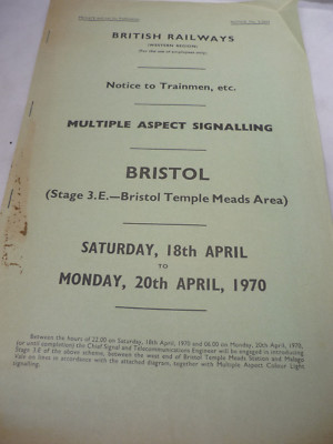 British Railways - Bristol - Multiple Aspect Signalling 1970 - Temple Meads Area