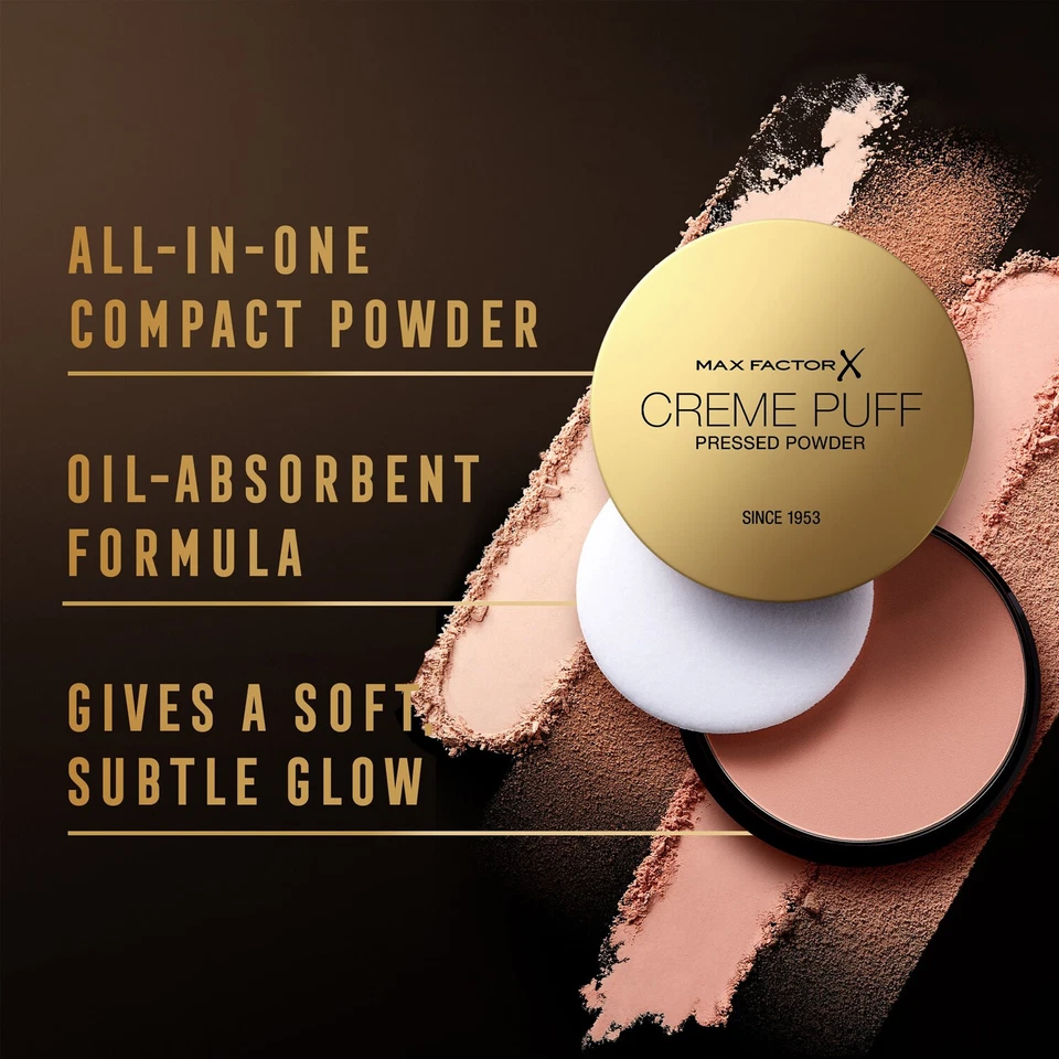 MAX FACTOR Creme Puff Radiant Skin Pressed Powder - 05 Translucent *PACK OF 5* - Image 2 of 4