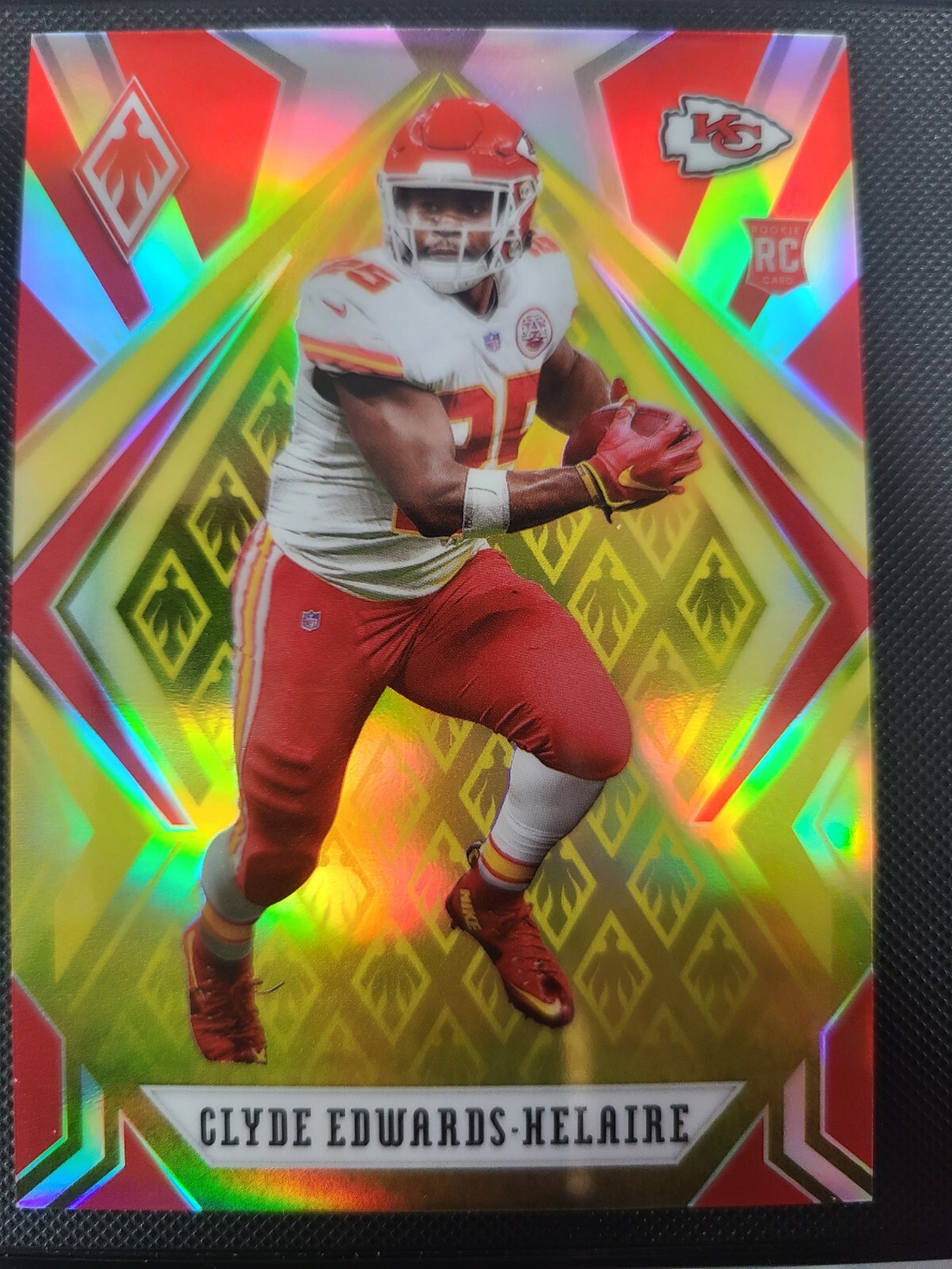 2020 Panini Phoenix Clyde Edwards Helaire Yellow 44/75 Rookie RC Chiefs NFL #121