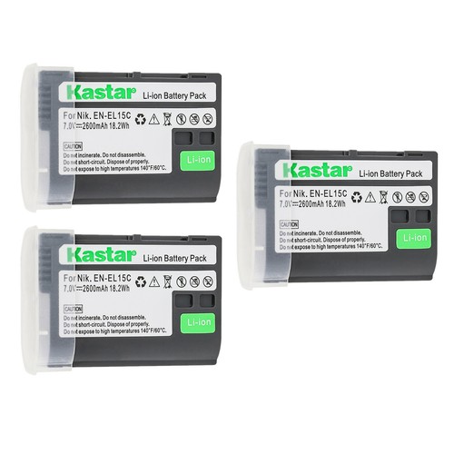 Kastar Li-ion Battery Replacement for EN-EL15c ENEL15c Nikon Z 5 Z 6 Z 7 Camera - Picture 6 of 7
