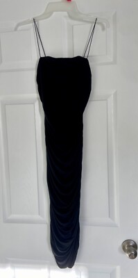 ankle length black bodycon dress Merlin Long Sleeve Bodycon Mini Dress Black– Selfie Leslie main image 1