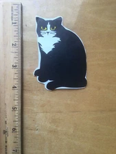 1984 Vintage Sticker-Mrs. Grossman's Giant Sticker-Black Cat RARE