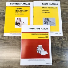 Sperry New Holland L-445 Skidsteer Loader Service Manual Parts Operators Set