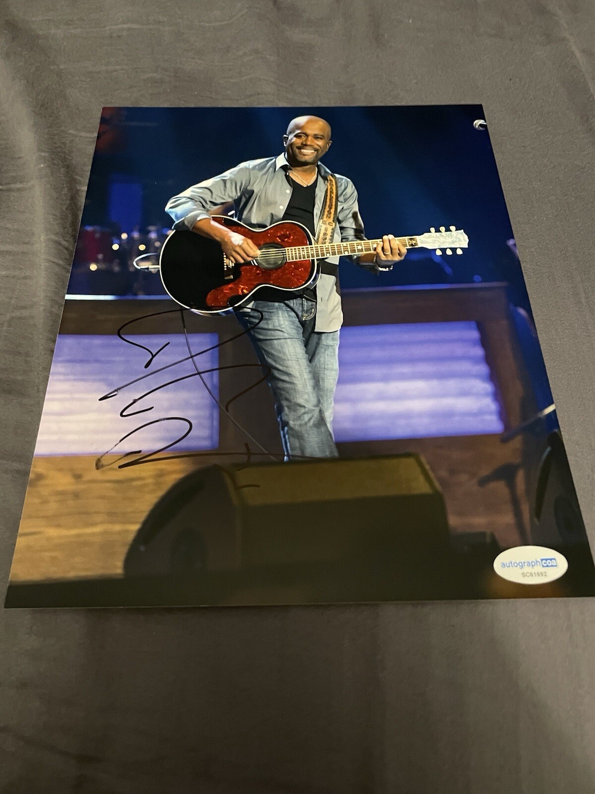 COUNTRY SINGER DARIUS RUCKER SIGNED PHOTO HOOTIE AND THE BLOWFISH ACOA ...