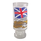 Discovering a Continent Vintage 1976 British Union Flag 4 Freedom Pedestal Glass