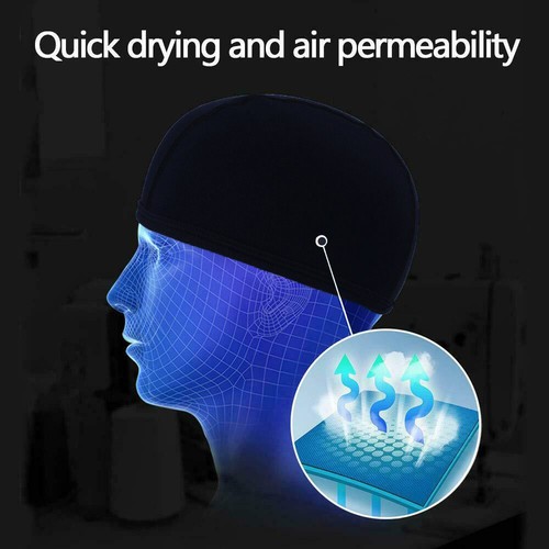 Men Women Cooling Running Hat Sports Cap Skull Cap Cycling Under Helmet Beanie  - Picture 16 of 23