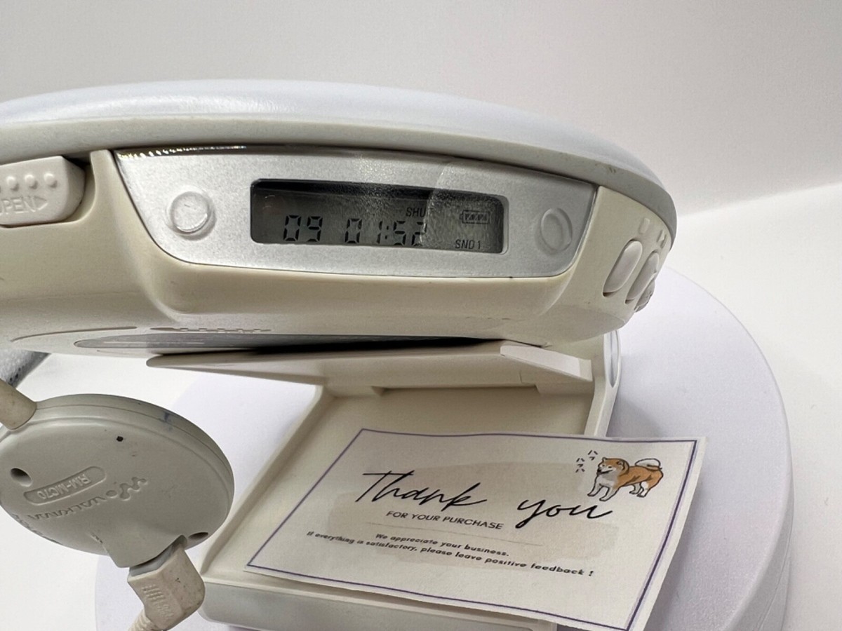 SONY D-EJ002 Walkman Portable CD Player white Operation