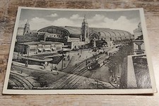 Old K.W.H.   ? Postcard postcard Hamburg main station tram before 1945???