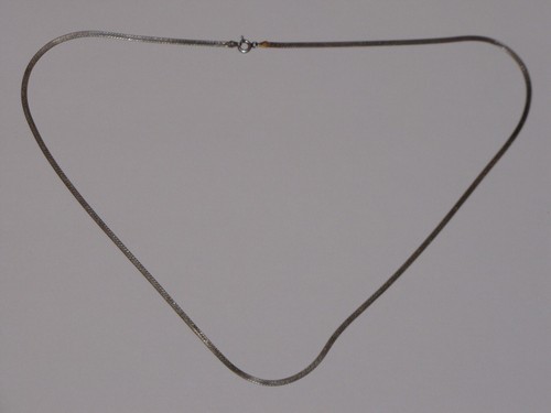 925 Silver Italy Necklace Herringbone Womens Chain 22" Inches - Picture 21 of 24