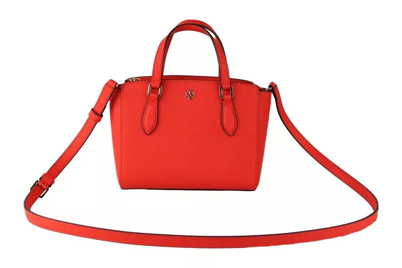 Tory Burch Emerson mini tote bag in bright red | eBay