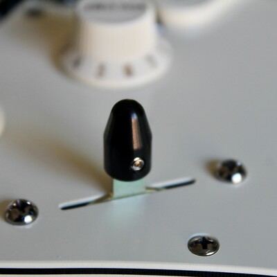 Strat Style switch tip, Jet Black