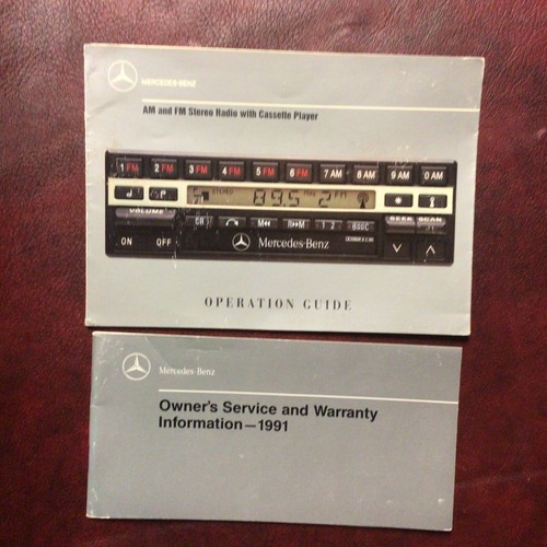 1991 91 MERCEDES 300 & 500 SL OWNERS MANUAL BOOKS GUIDE CASE ALL MODELS - Picture 5 of 11