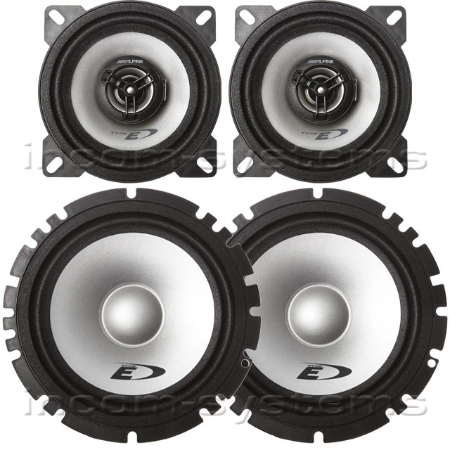 VW GOLF III / 3 ~ ALPINE LAUTSPRECHER KOMPLETT SET FRONT VORN TÜR ARMATURENBRETT